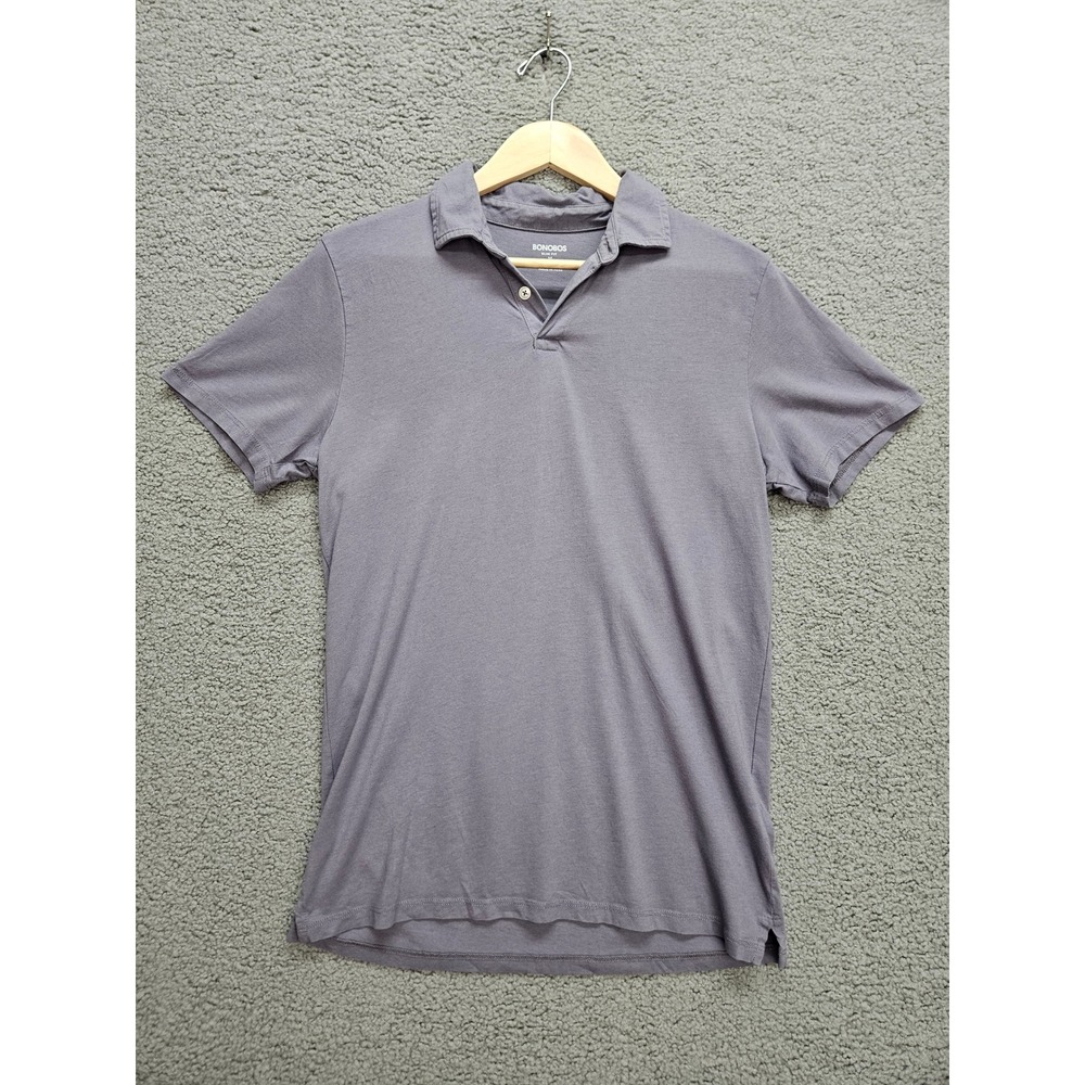 Bonobos Pima Cotton Drytex Polo M Purple Slim Fit Performance Preppy Golf